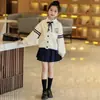 Vestido de Outono para Meninas 2026 Novo Estilo Cardigã Infantil Vestido Princesa Primavera e Outono Doce Conjunto Vestido para Bebês