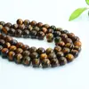 Ai Yu Piedra Ojo de Tigre Amarillo Natural Cuentas Sueltas Cuentas de Piedra Ojo de Tigre Semi-Terminadas Fabricante Artesanal DIY Mayorista S5070813