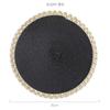 Xyt Phnom Penh Mantel Individual Tejido Estilo Americano Mantel Occidental Mantel Anti-quemaduras Alfombrilla Decorativa para el Hogar Habitación Modelo Lujo Ligero Plato de PP