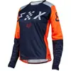 Ropa de Carreras Off-Road Transfronteriza para Mujer, Tallas Europeas y Americanas, Camiseta de Manga Larga, Versátil y Elegante, Absorbe el Sudor, Transpirable, Cómoda, Ropa para Descenso