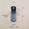 Soporte de esquina de hierro en ángulo recto en forma de L de doble agujero placa de hierro de 8 mm ancho 2.5 cm 30 mm Accesorios para carritos Hardware para vehículos eléctricos