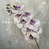 Impresión 3D 9 cabezas Phalaenopsis Decoración de mesa nórdica Boda floral Película Phalaenopsis Flor artificial de alta calidad azul púrpura
