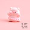 Ornamentos de porquinho pêssego estéreo para carro casa de boneca DIY feita à mão sacola surpresa porquinho bailarina miniatura acessórios de resina