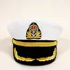 Chapéu de capitão piloto para mulheres, adereço para apresentação de palco, festa à fantasia sessão de fotos uniforme retrô chapéu de marinheiro