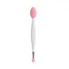 Escova de Silicone para Nariz, Pincel de Lábios Dupla Face, Removedor de Cravos, Escova de Limpeza Nasal, Pincel de Silicone Multifuncional para Rosto, Batom, Brilho Labial, Pincel para Máscara Labial