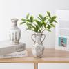 Jarrón de Cerámica Estilo Shumen Wabi-Sabi Retro Cerámica Jarrón para Flores Secas Decorativo de Alta Gama Flores Hidropónicas Adornos para Arreglos Florales para Sala de Estar