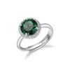 [Colorido] Anillo de apertura con circonita y topacio aguamarina en plata esterlina S925 de la serie Candy de colores rosados