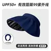 Sombrero de protección solar con forma de concha para mujer, protección UV, sombrero de sol con recubrimiento negro, diadema plegable, sombrero de sol para circunferencia de cabeza pequeña, protección solar de cara completa
