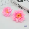 Flores Artificiales, Hojas de Pino, Peonías, Flores Falsas con un Diámetro de 7 cm, Cabezas de Flores de Seda para Accesorios de Cabello DIY, Pasadores y Decoraciones Florales para Trajes Tradicionales