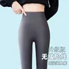 Leggings de Pele de Tubarão Sem Costura, Estilo Fino para Primavera e Outono, Cintura Alta, Controle de Barriga, Emagrecedor, Leggings Esportivas Barbie