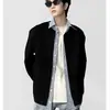 Jaqueta Xadrez Falsa Duas Peças com Gola Reversível Nova Coleção Primavera/Outono 2025 Estilo Hong Kong Masculino Solta Patchwork Xadrez Moda Casaco