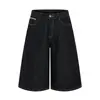 Pantalones Vaqueros Cropped de Pierna Ancha en Bloques de Color Retro para Mujer, Nuevo Estilo de Verano, Pantalones Rectos Sueltos Casuales para el Uso Diario al Aire Libre