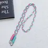 Huayang Correa Cruzada Cuerda Tejida Bloques de Color Trenzada Correa para Teléfono Simple Nudo Doble Correa de Cuello de Cuerda Colorida Hecha a Mano Correa para Botella de Agua