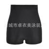 2021 Novo estilo boxer plus size Calções de natação cor sólida cintura alta maiô conservador bikini plissado para fontes termais