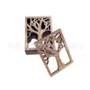 Promoción de precio bajo nuevo estilo vintage árbol de la vida alas corazón de melocotón árbol decoración del hogar parche virutas de madera