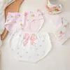 Al por mayor Ropa Interior Nueva para Niños Algodón Peinado Grado A Puro Niñas 10A Entrepierna Antibacteriana Triángulo Calzones para Bebé Niña