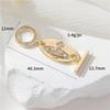 Color Oro 14K Pulsera Hebilla Ot Circonita Reina Madre Saturno Collar de Perlas Hebilla de Conexión para Mujer Joyería Hecha a Mano Accesorios DIY