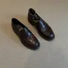 Nuevos mocasines de otoño 2026 para mujer, tacón grueso, estilo británico retro, zapatos slip-on de suela blanda, zapatos planos profesionales de tacón medio