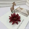 Flor Artificial 12cm Crisântemo Chama Flor Falsa High-End Realista Decoração de Casa Arranjo de Cena com Flor Artificial Material DIY