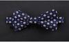 Moda 1200 Pin de Alta Qualidade Poliéster De Seda Terno Dos Homens Terno Britânico Moda Coreana Double-Layer Bow Tie