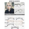 Internet Red Retro Montura de Gafas de Doble Varilla para Hombre y Mujer Mismo Marco Aleación Marco Completo Volumen Transfronterizo Amazon Europa y América 73002
