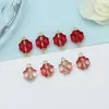 Botones de Vidrio de Trébol de Cuatro Hojas Joyería Hecha a Mano Accesorios Botones para Ropa Estilo Antiguo de Jade Imitación Cheongsam Hanfu Colgantes Venta al por Mayor