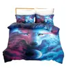 Impresión digital 3D transfronteriza cama tres piezas Kit de patrón de Lobo Amazon AliExpress Wish fabricantes de comercio exterior al por mayor