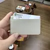 Comercio Exterior Transfronterizo Nuevo Portadocumentos de Cuero Genuino con Múltiples Anillas Ventana de Espejo Pequeño Portatarjetas Primera Capa de Piel de Vaca Bolsita para Tarjetas Almacenamiento de Documentos Álbum de Tarjetas Portatarjetas
