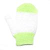 Guantes exfoliantes fuertes de un dedo de baño de dos colores toalla de frotamiento de baño de nailon venta al por mayor de fábrica guantes de baño espumosos