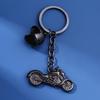 Llavero de motocicleta personalizado, creativo y genial colgante de motocicleta de aleación, llavero colgante para hombre