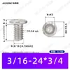 Tornillos de Cabeza Hexagonal Biselada de Acero Inoxidable 304 3/16~5/16 Pulgadas Tornillos para Muebles para Exportación Exclusivamente para Suministro Transfronterizo