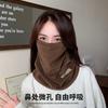 Nueva máscara cálida de invierno para mujer, protección facial cortavientos para montar en esquí, bufanda con cuello de terciopelo de ciervo, máscara de invierno a prueba de frío para hombre