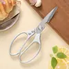 Tijeras de Cocina Multifuncionales para el Hogar para Cortar Huesos de Pollo, Verduras y Alimentos; Tijeras de Acero Inoxidable de Alta Resistencia para Cortar Multifuncionalmente Huesos de Pescado y Pollo