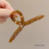Coreia do Sul Elegante Presilha de Cabelo Grande Prendedor de Cabelo Acessório de Cabeça Sentido Avançado Grampo de Cabelo Grampo de Cabelo Verão Head Shark Clip Acessório de Cabeça Feminino