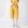Pantalones Cortos de Verano para Mujer Pantalones Sueltos de Gama Baja Pantalones de Moda Plisados Calidad de Mostrador Miyake Pantalones Harem Casuales