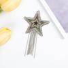 Pegatinas de estrella de cinco puntas con borla y pedrería para zapatos y sombreros accesorios de ropa logo al por mayor ropa para el hogar de niños pegatinas de pedrería de figura caliente para manualidades