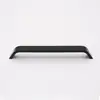 Manija de Puerta Simple y Elegante Personalizada por el Fabricante, Manija de Aleación de Aluminio Espacial Negro Mate, Manija para Gabinete, Cajón, Baño