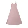Vestido Maxi Estilo Chica Sexy Caliente, Ajustado que Favorece la Figura, con Tirantes Finos, Nuevo Tendencia de Verano para Vacaciones
