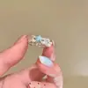 Anel Aberto Flor de Ilha Marítima com Concha e Pérola Estrela do Mar Azul para Mulheres, Anel para Dedo Indicador Estilo Férias na Praia, Anel com Design Exclusivo