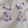 Camada Dupla Flor de 5 Pétalas Simulação Hortênsia Peça diy Material Artesanal Guirlanda Enfeites de Cabelo Acessórios Enfeite Chapéu de Palha