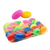 Limpiador de alambre de plástico de color para mascotas/fibra de PP tejido bola de tenis de plástico olla limpiadora cepillo para platos y cuencos