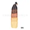 Peluca para Mujer Comercio Exterior Cabello de Ganchillo Estilo Barril Francés Trenza Africana Rizos Franceses Cabello a Granel 24 pulgadas