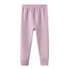 Calças de Outono Infantis com Forro de Lã, Leggings para Meninos, Calças Simples para Meninas, Calças Compridas Quentes, Calças de Tricô Espessas para Crianças Mais Velhas