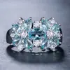 AliExpress wish ebay Joias Zircônia Europeia e Americana Joias Criativas Anel Criativo Ovo do Tesouro Cor Diamante Anel Anel