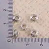 Aleación Plata Antigua Oro Antiguo Esvástica Cuentas Separadoras Piezas Separadoras Cuentas Planas Cuentas de Oración Platillo Volador Pulsera DIY Accesorios para Pulseras