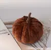 Calabazas de Terciopelo Sintético para Halloween y Acción de Gracias, Calabazas de Otoño Coloridas Envueltas, Accesorios de Decoración para el Hogar al por Mayor Transfronteriza