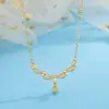 Nuevo Collar de Encaje con Colgante de Gota de Agua Estilo Chino para Mujer, Nuevo Modelo 2026, Accesorio de Nicho de Lujo Ligero, Cadena para Clavícula Versátil de Gama Alta
