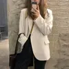 2026 Novo Blazer Preto Casual Versátil Solto de Moda Estilo Britânico para Primavera e Outono