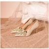 Sapatos de Casamento para Mulheres Nova Moda Primavera e Verão 2025 Versátil Design de Nicho Duas Formas Sapatos de Salto Alto Femininos de Alta Qualidade