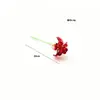 Arreglo Floral Glaseado de Zibo Nuevo Ramo de Cristal Flor Eterna de Diciembre Flor Artificial Jarrón Artificial Arreglo Floral Artesanía Decorativa